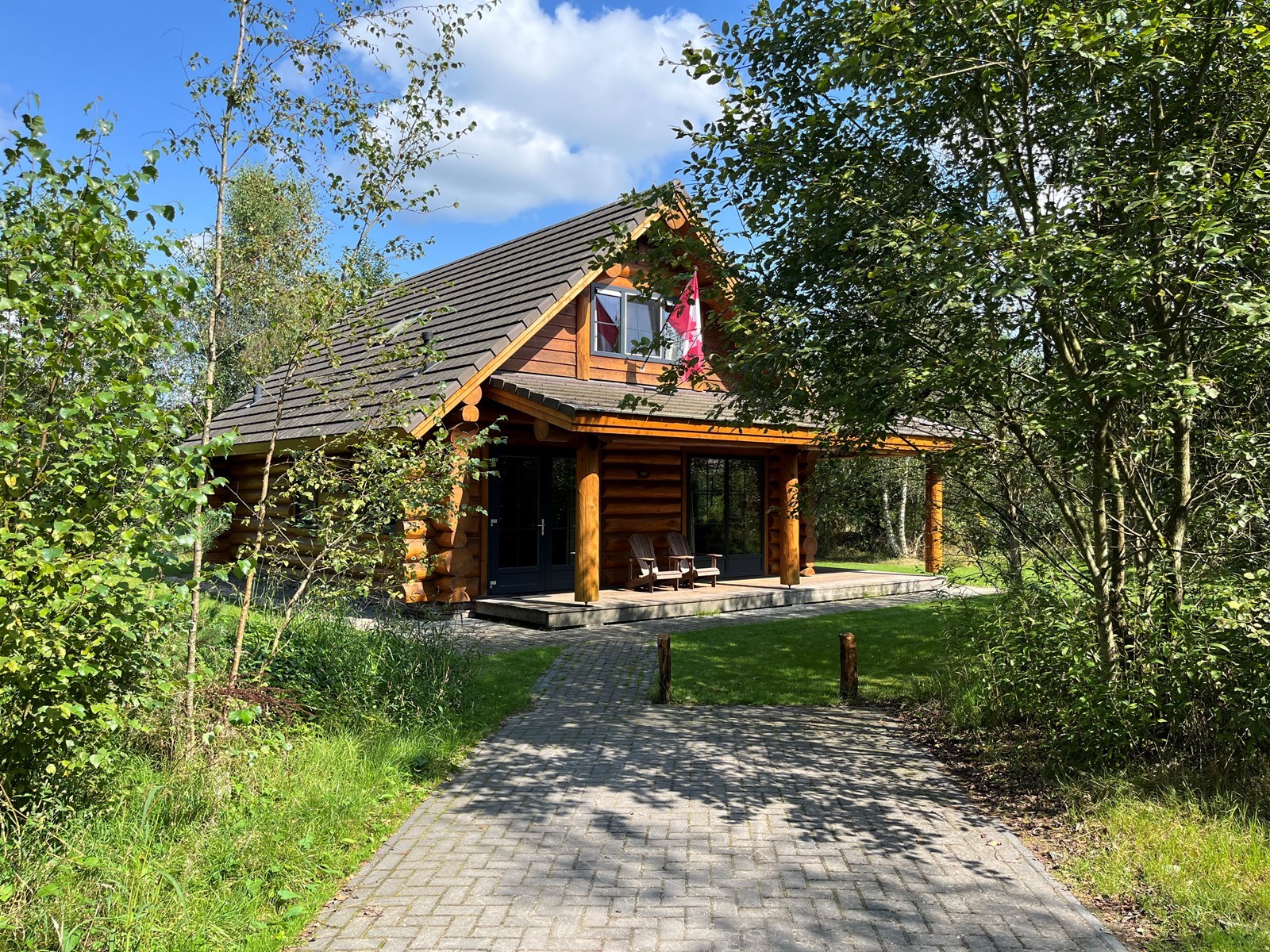 Slapen in een échte Canadese houten lodge met privésauna