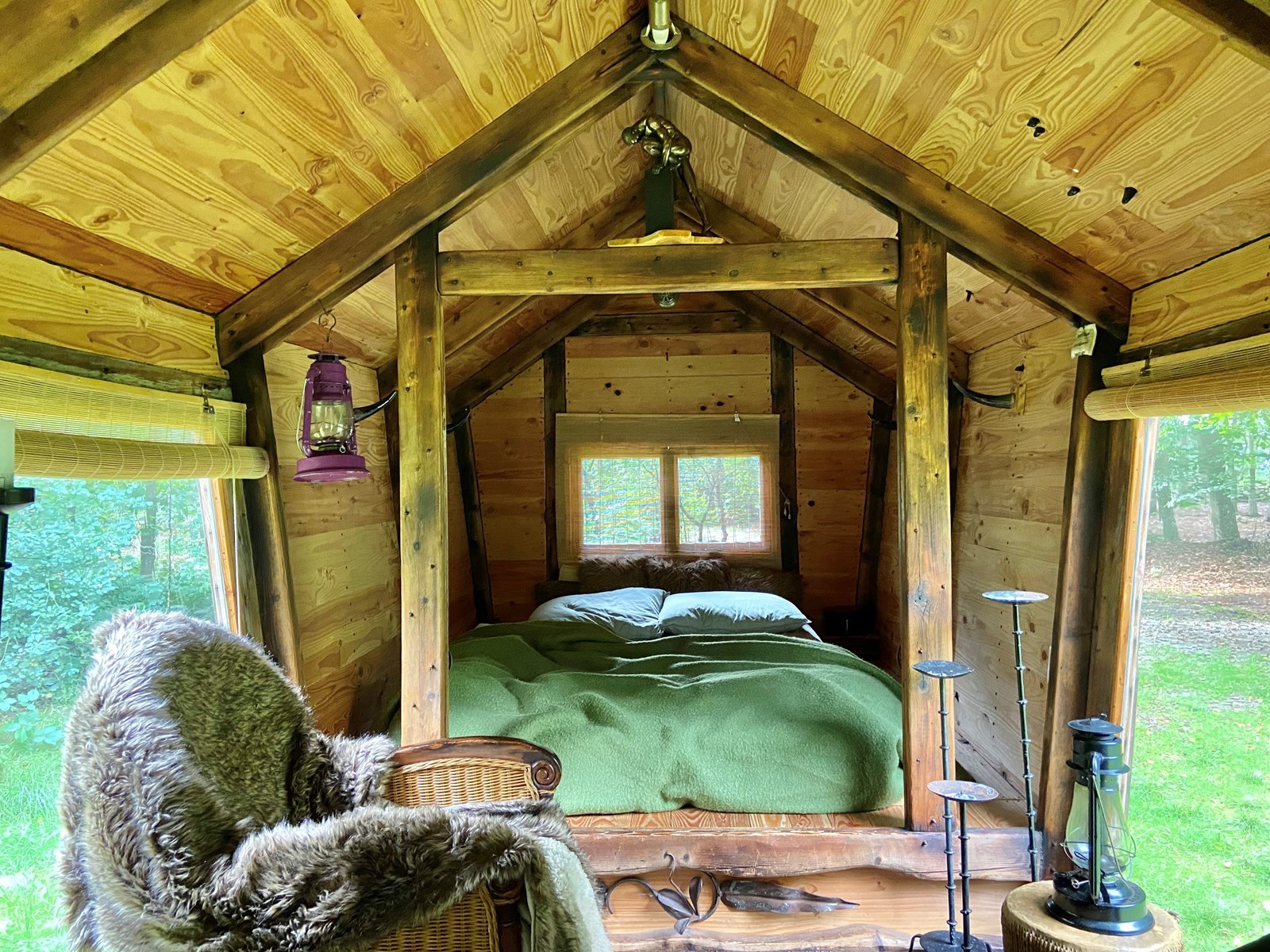 Overnachten in een kunstzinnige Slaapwagen