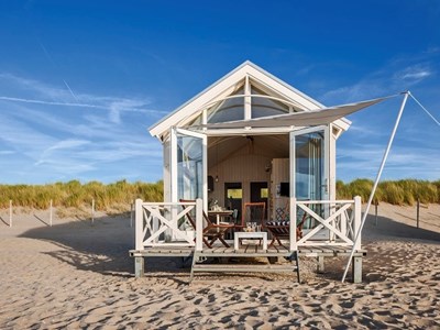 Slapen op het strand in een Strandhuisje in Kijkduin Slapen op het strand in een Strandhuisje in Kijkduin
