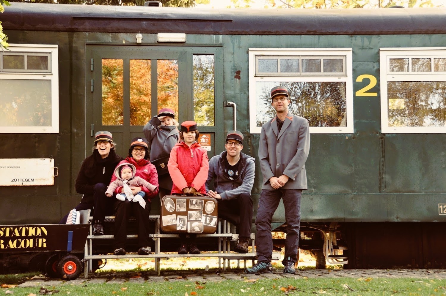Slapen in een treinwagon op een historisch station in België