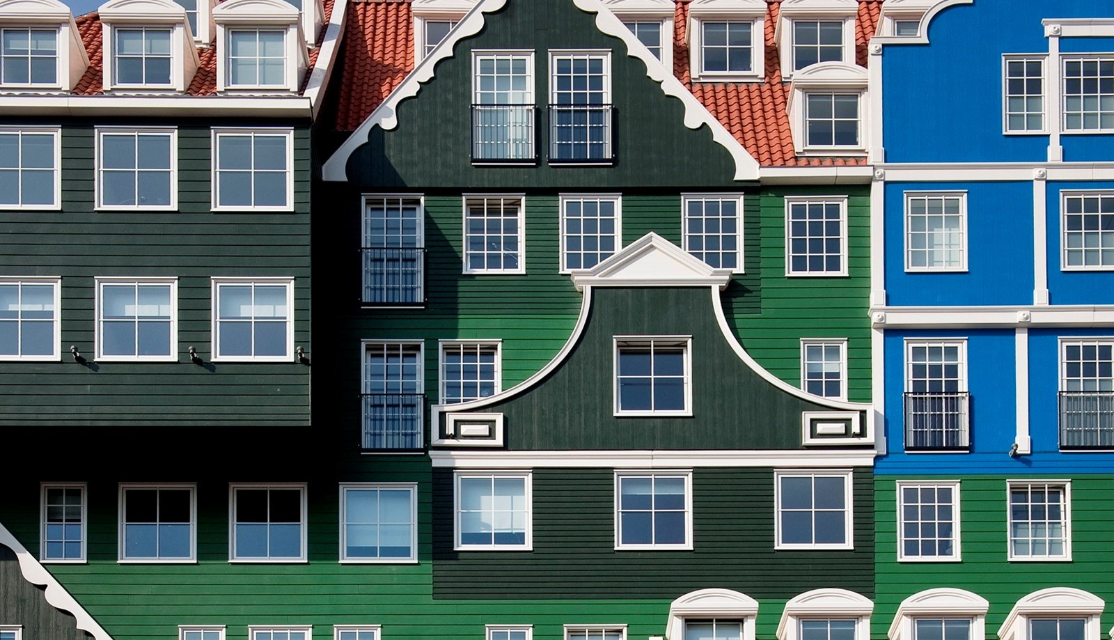 Gestapelde Zaanse huisjes