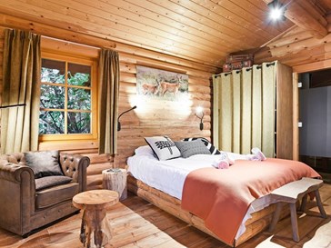 Loghome met bubbelbad Loghome met bubbelbad