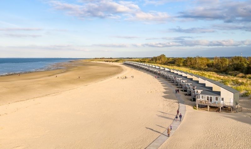Strandhuisje aan de Oosterschelde