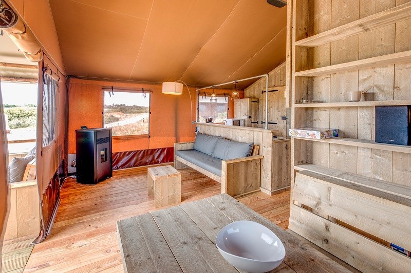 Safaritent in de duinen