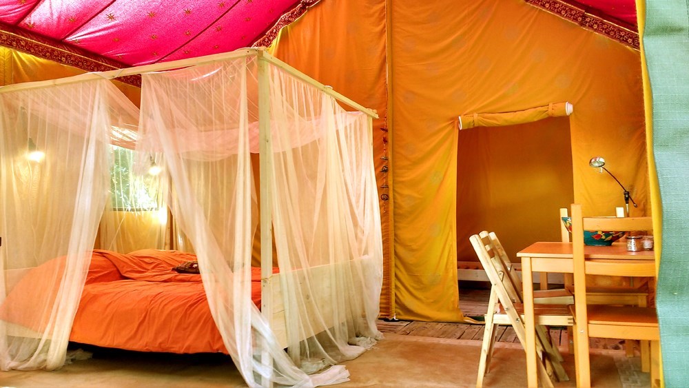 Glamping in een Indiase Radjatent