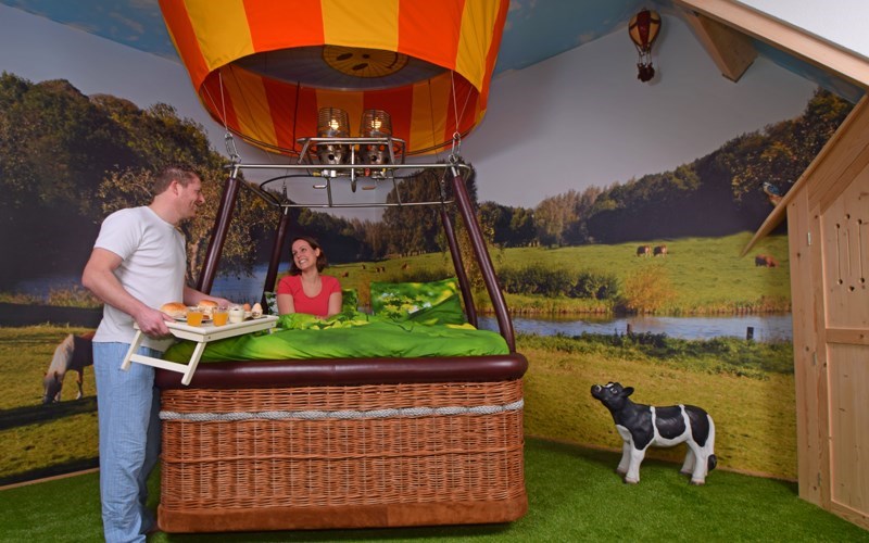 Luchtballon vakantiehuis voor groepen