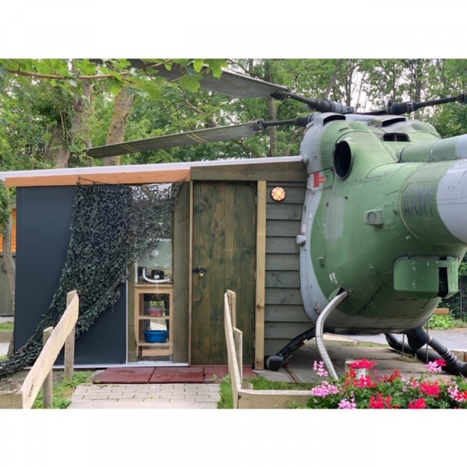 Slapen in een echte Lynx Helikopter van de Royal Air Force