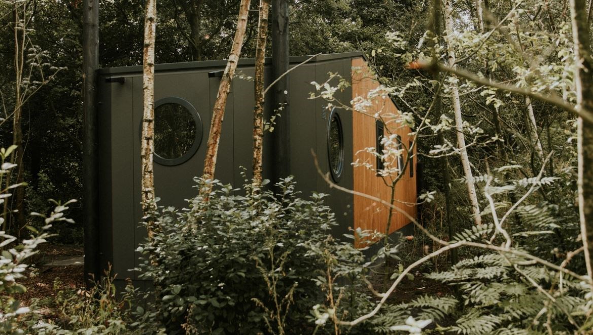 Lodge in de Boswal met privé hottub met jets