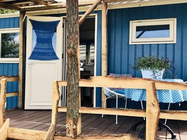 Knusse Pipowagen met infra-rood sauna Knusse Pipowagen met infra-rood sauna
