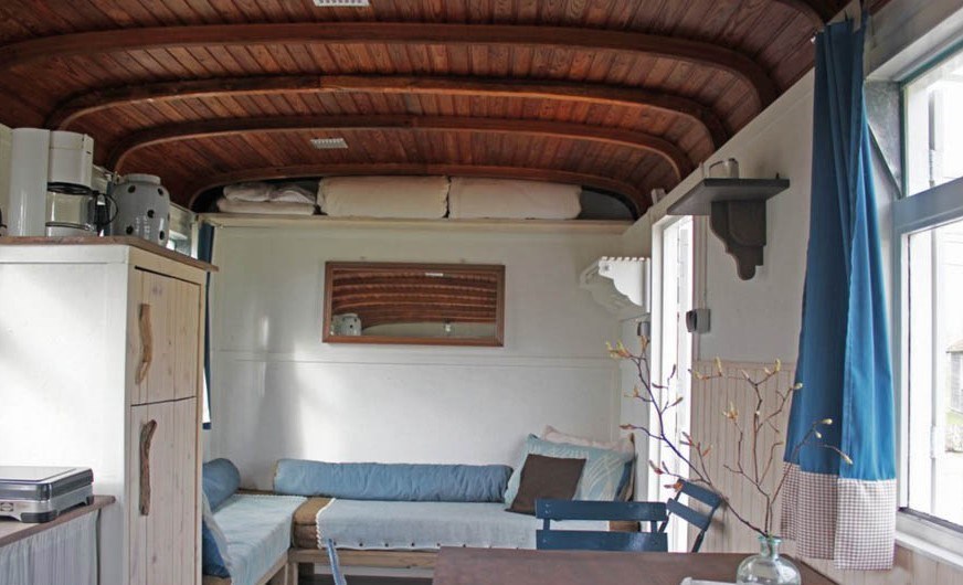 Knusse Pipowagen voor 4 personen in Friesland