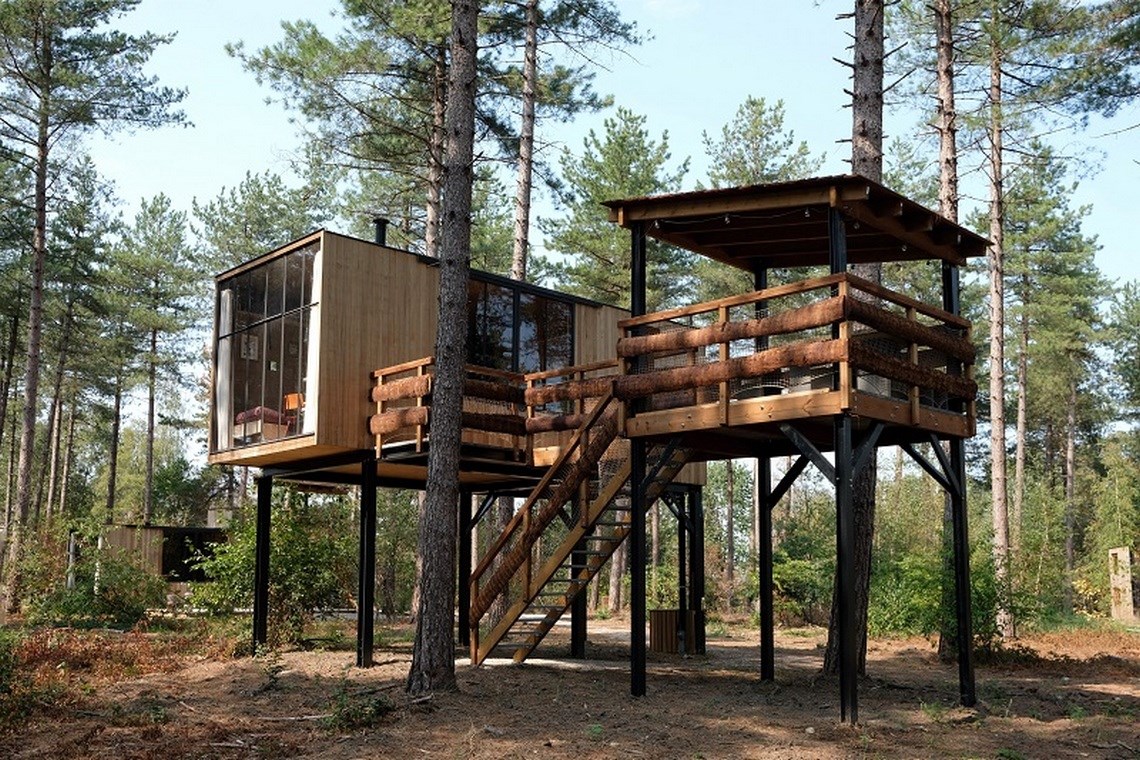 Hier slaap je letterlijk in de natuur