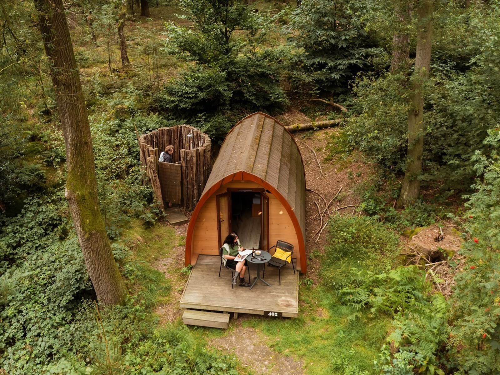 4. Ontsnap aan het vuurwerk in een POD op de Veluwe