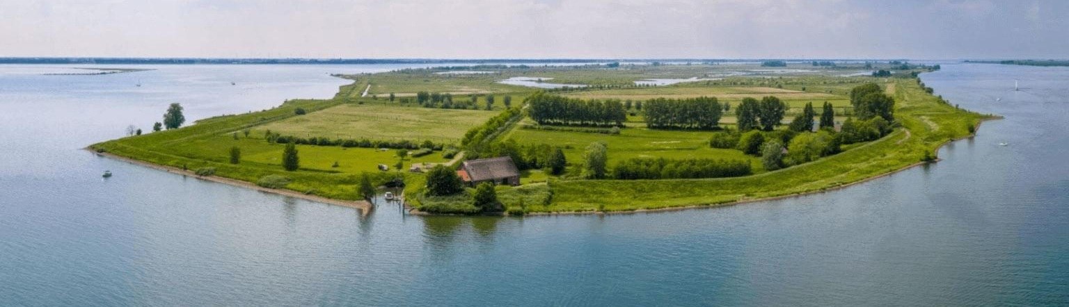 Origineel overnachten op een eiland